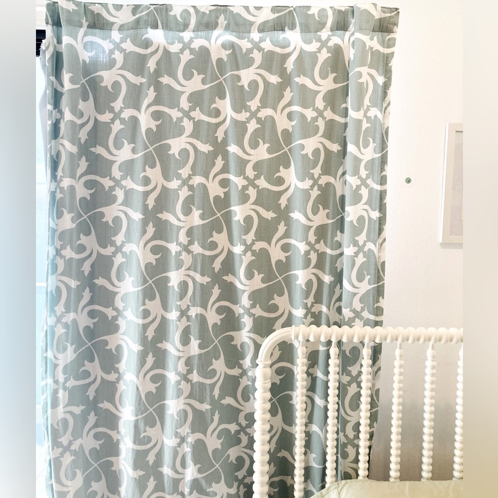 Tahari Cotton Patterned Curtains (2 Panels)